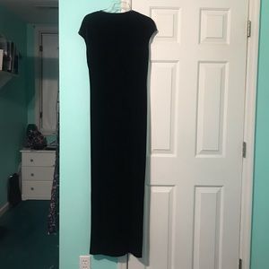 velvet black formal/prom dress
